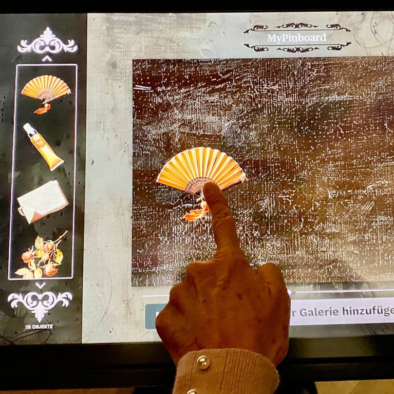 Interaktives Pinboard