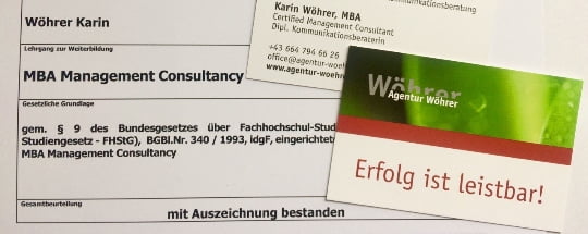 Foto MBA Zeugnis